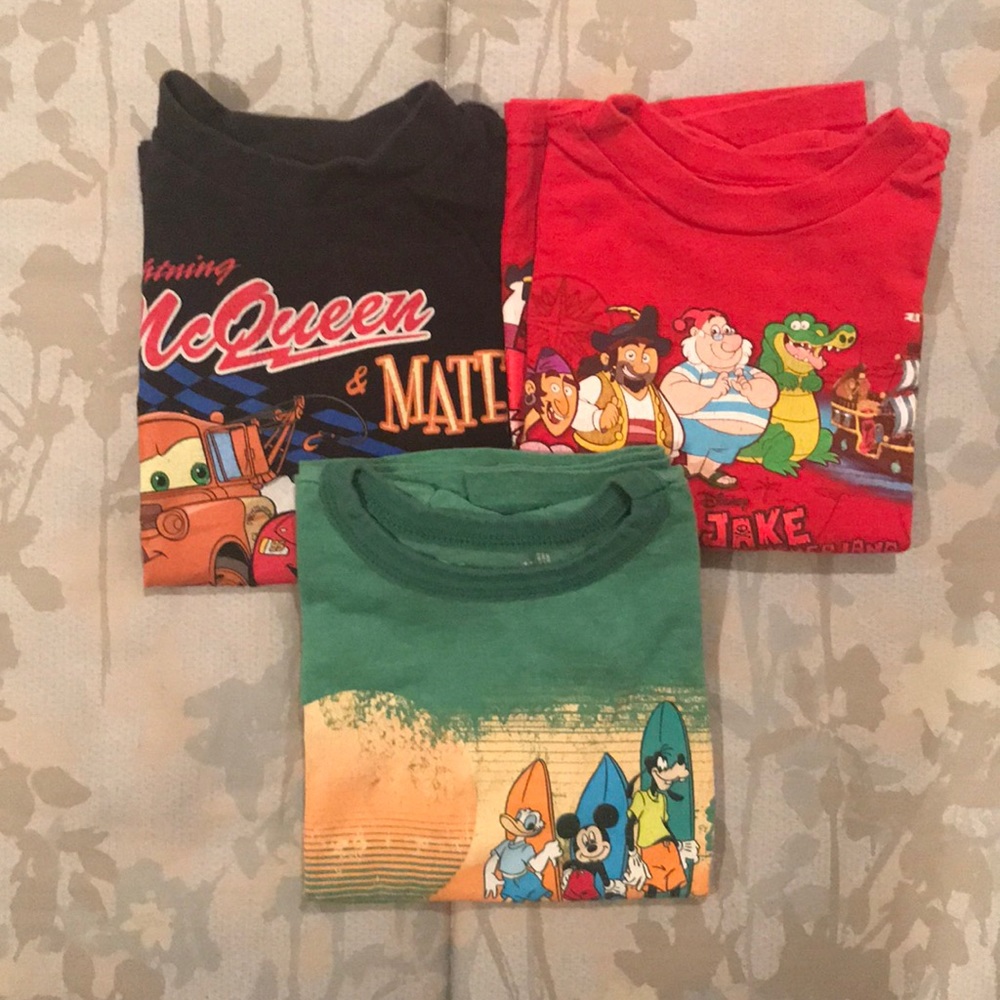 ✖️3️⃣ bundle of boys Disney t-shirts, sz XXS (2-3)